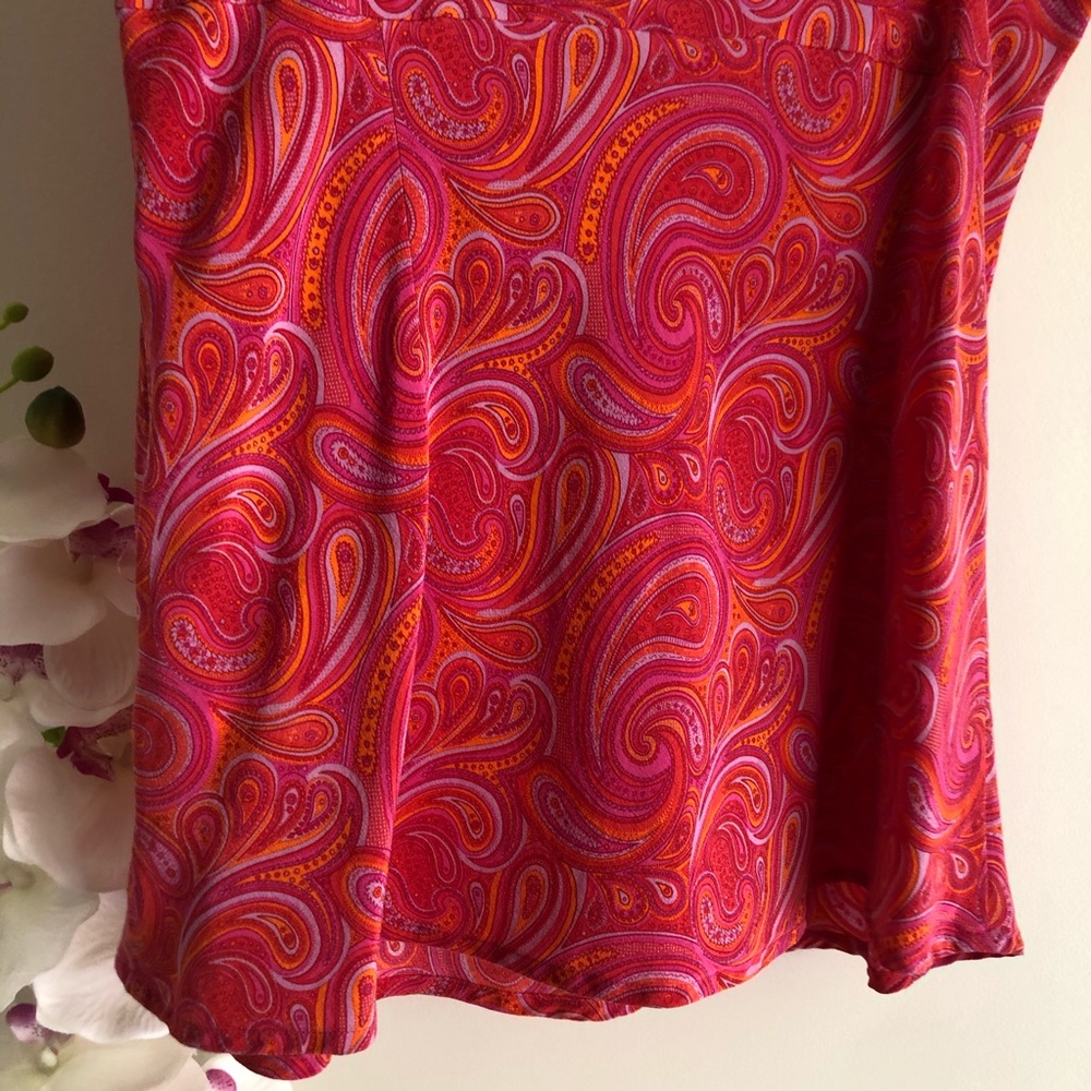 Banana Republic Paisley Tank Top Size L - Picture 8 of 15